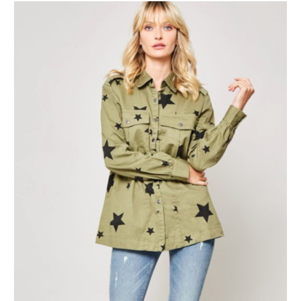 Promesa Star Military Shirt Jacket